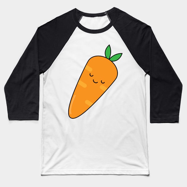 Carrot Baseball T-Shirt by WildSloths